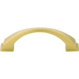 96 mm Center-to-Center Brushed Gold Arched Roman Cabinet Pull