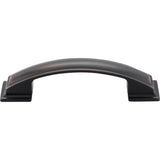 96 mm Center-to-Center Brushed Oil Rubbed Bronze Square Annadale Cabinet Pull