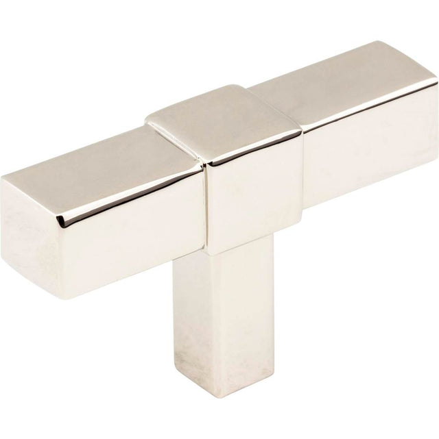 Jeffrey Alexander - 2'' Polished Nickel Zane Cabinet ''T'' Knob - Polished Nickel