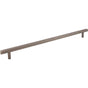Jeffrey Alexander - 18'' Center-to-Center Brushed Pewter Square Dominique Appliance Handle - Brushed Pewter