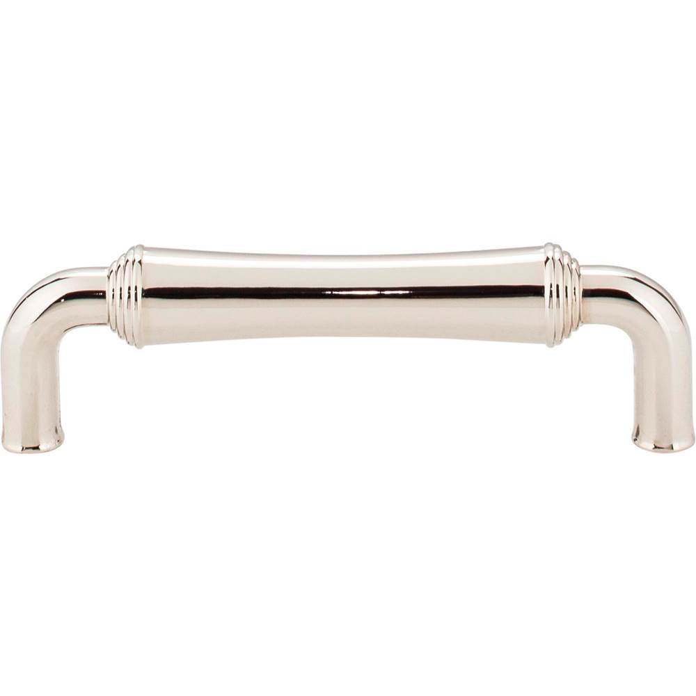 96 mm Center-to-Center Polished Nickel Barrel Bremen 2 Cabinet Pull