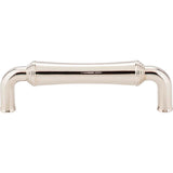 96 mm Center-to-Center Polished Nickel Barrel Bremen 2 Cabinet Pull