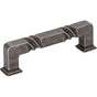 Jeffrey Alexander - 96 mm Center-to-Center Distressed Antique Silver Rustic Twist Tahoe Cabinet Pull - Distressed Antique Silver