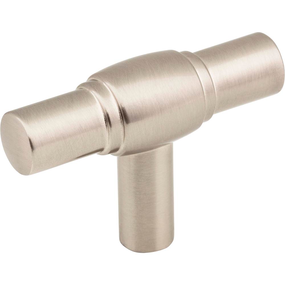 Jeffrey Alexander - 2'' Satin Nickel Hayworth Cabinet ''T'' Knob - Satin Nickel
