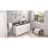60'' Black Cade Vanity, double bowl