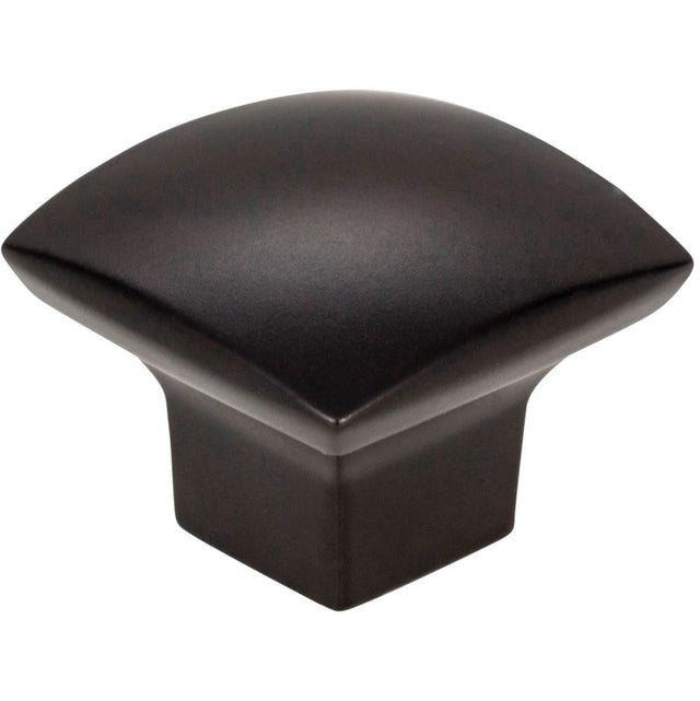 Jeffrey Alexander - 1-3/16'' Overall Length Matte Black Square Sonoma Cabinet Knob - Matte Black