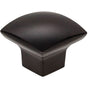 Jeffrey Alexander - 1-3/16'' Overall Length Matte Black Square Sonoma Cabinet Knob - Matte Black