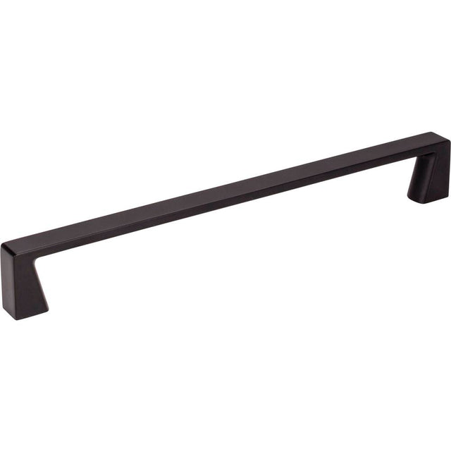 Jeffrey Alexander - 192 mm Center-to-Center Matte Black Square Boswell Cabinet Pull - Matte Black