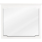 Jeffrey Alexander - 40'' W x 1-1/2'' D x 34'' H White Chatham mirror - White
