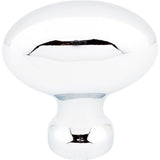 1-9/16'' Overall Length Polished Chrome Football Lyon Cabinet Knob