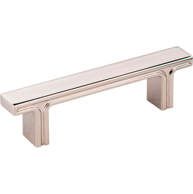 Jeffrey Alexander - 3'' Center-to-Center Polished Nickel Square Anwick Cabinet Pull - Polished Nickel
