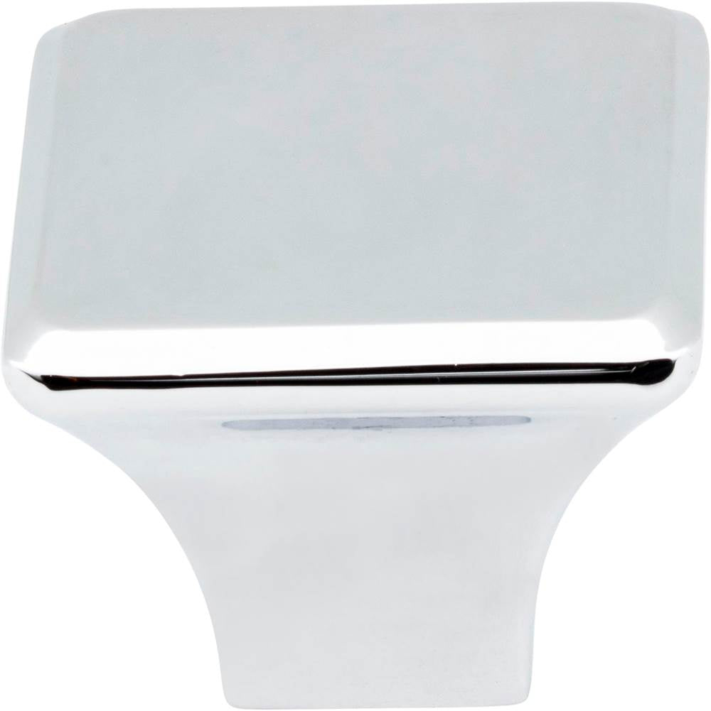 1-1/4'' Overall Length Polished Chrome Square Marlo Cabinet Knob