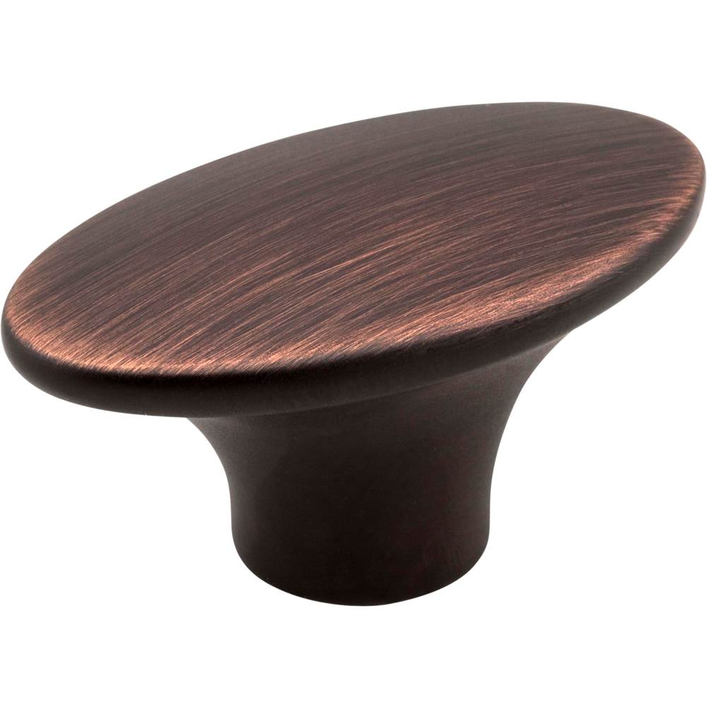Jeffrey Alexander - 1-7/8'' Overall Length Brushed Oil Rubbed Bronze Oval Hudson Cabinet Knob - Brushed Oil Rubbed Bronze