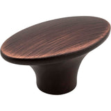 Jeffrey Alexander - 1-7/8'' Overall Length Brushed Oil Rubbed Bronze Oval Hudson Cabinet Knob - Brushed Oil Rubbed Bronze