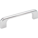 Jeffrey Alexander - 96 mm Center-to-Center Polished Chrome Alvar Cabinet Pull - Polished Chrome