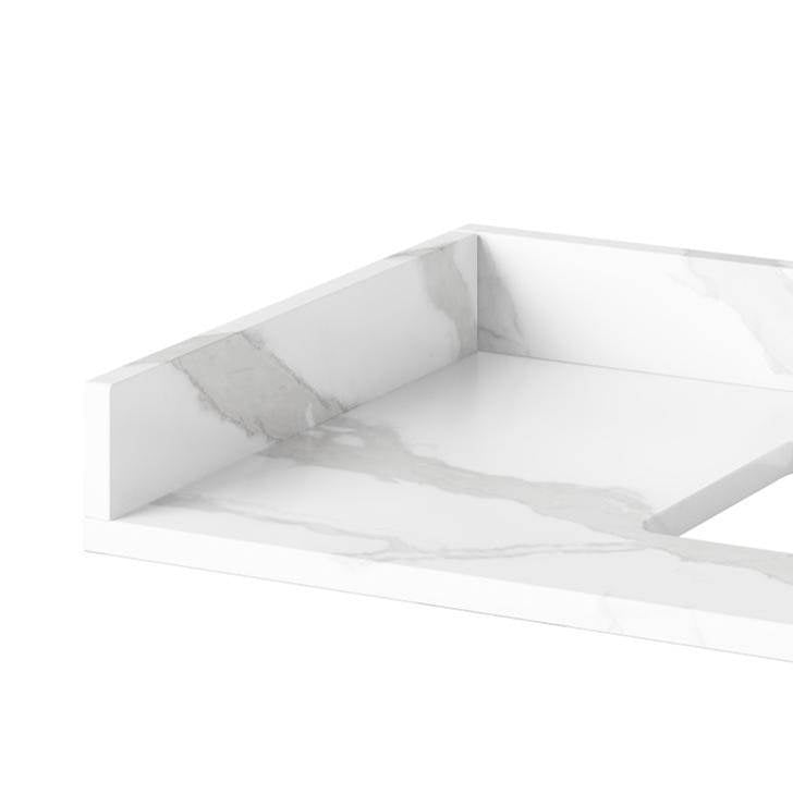Jeffrey Alexander - Calacatta Vienna Quartz Sidesplash - Calcutta White