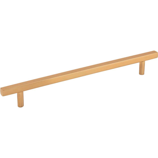 Jeffrey Alexander - 192 mm Center-to-Center Satin Bronze Square Dominique Cabinet Bar Pull - Satin Bronze