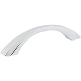 Jeffrey Alexander - 96 mm Center-to-Center Polished Chrome Wheeler Cabinet Pull - Polished Chrome