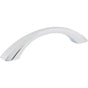 Jeffrey Alexander - 96 mm Center-to-Center Polished Chrome Wheeler Cabinet Pull - Polished Chrome