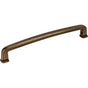 Jeffrey Alexander - 160 mm Center-to-Center Lightly Distressed Antique Brass Square Milan 1 Cabinet Pull - Distressed Antique Brass