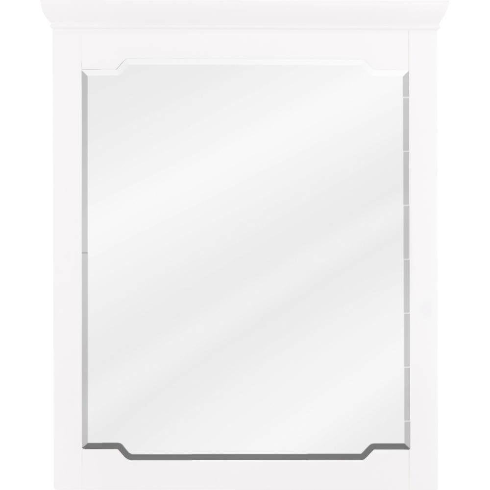 Jeffrey Alexander - 28'' W x 1-1/2'' D x 34'' H White Chatham mirror - White
