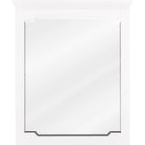 Jeffrey Alexander - 28'' W x 1-1/2'' D x 34'' H White Chatham mirror - White