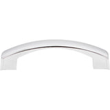 96 mm Center-to-Center Polished Chrome Merrick Cabinet Pull