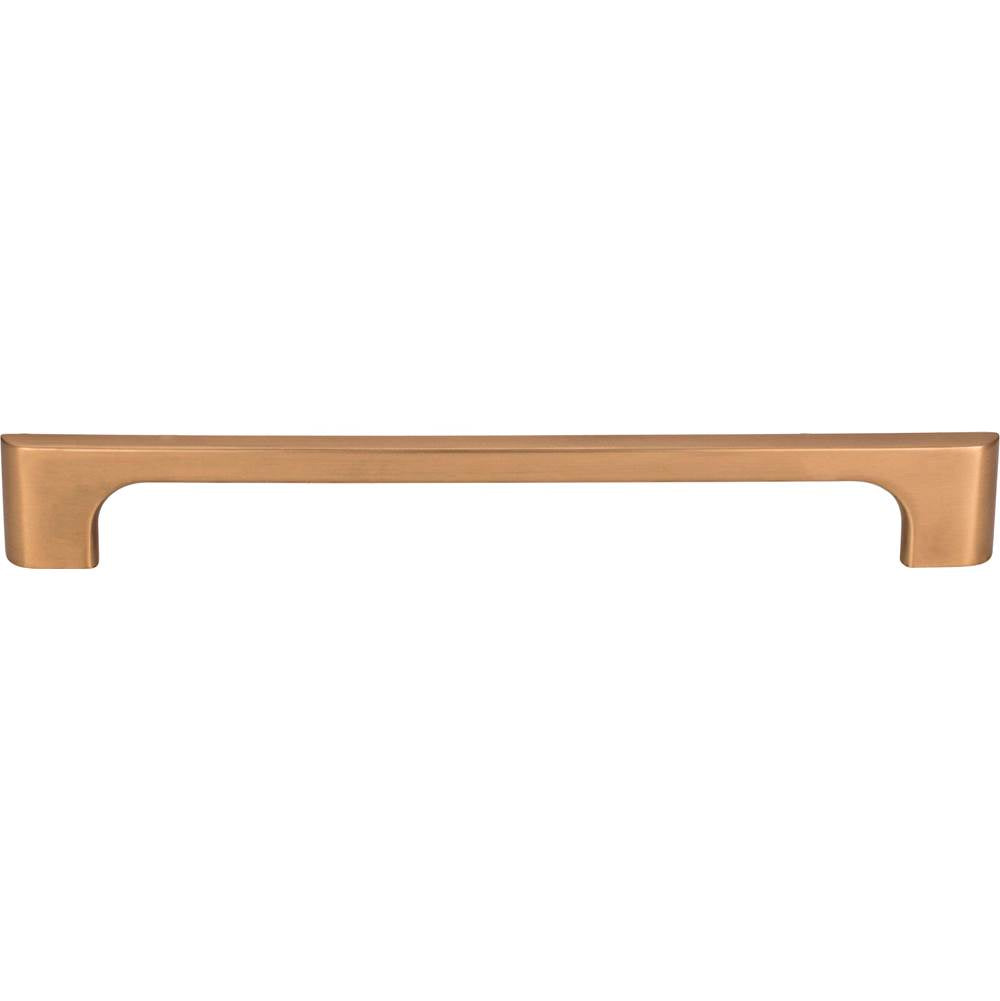 192 mm Center-to-Center Satin Bronze Asymmetrical Leyton Cabinet Pull