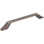 Jeffrey Alexander - 160 mm Center-to-Center Brushed Pewter Square Royce Cabinet Pull - Brushed Pewter