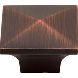 1-1/4'' Overall Length Brushed Oil Rubbed Bronze Pyramid Cairo Cabinet Knob
