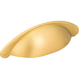 Jeffrey Alexander - 3'' Center-to-Center Brushed Gold Lyon Cabinet Cup Pull - Brushed Gold
