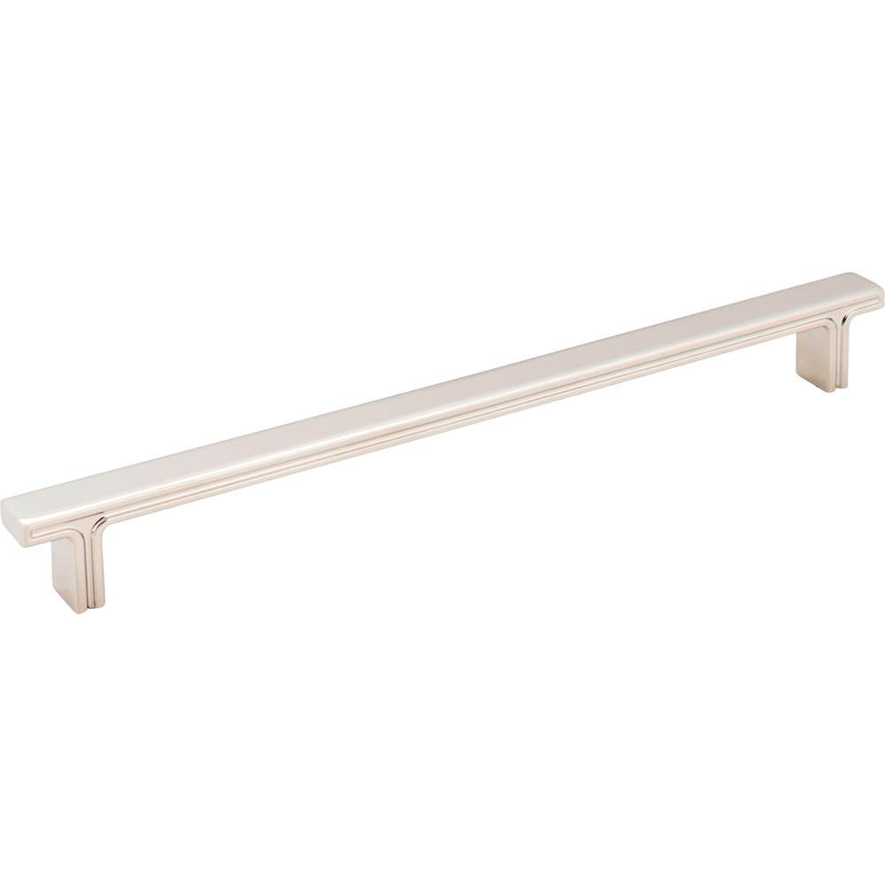 Jeffrey Alexander - 228 mm Center-to-Center Polished Nickel Square Anwick Cabinet Pull - Polished Nickel