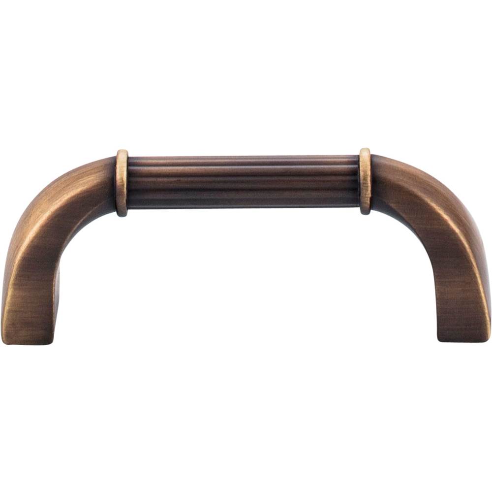 3'' Center-to-Center Antique Brushed Satin Brass Cordova Cabinet Pull