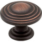 Jeffrey Alexander - 1-1/4'' Diameter Brushed Oil Rubbed Bronze Stacked Bremen 2 Cabinet Knob - Brushed Oil Rubbed Bronze