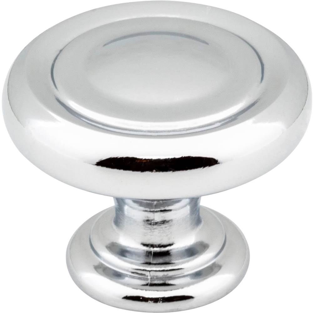 Jeffrey Alexander - 1-1/4'' Diameter Polished Chrome Bremen 1 Cabinet Knob - Polished Chrome