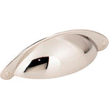 Jeffrey Alexander - 3'' Center-to-Center Polished Nickel Lyon Cabinet Cup Pull - Polished Nickel