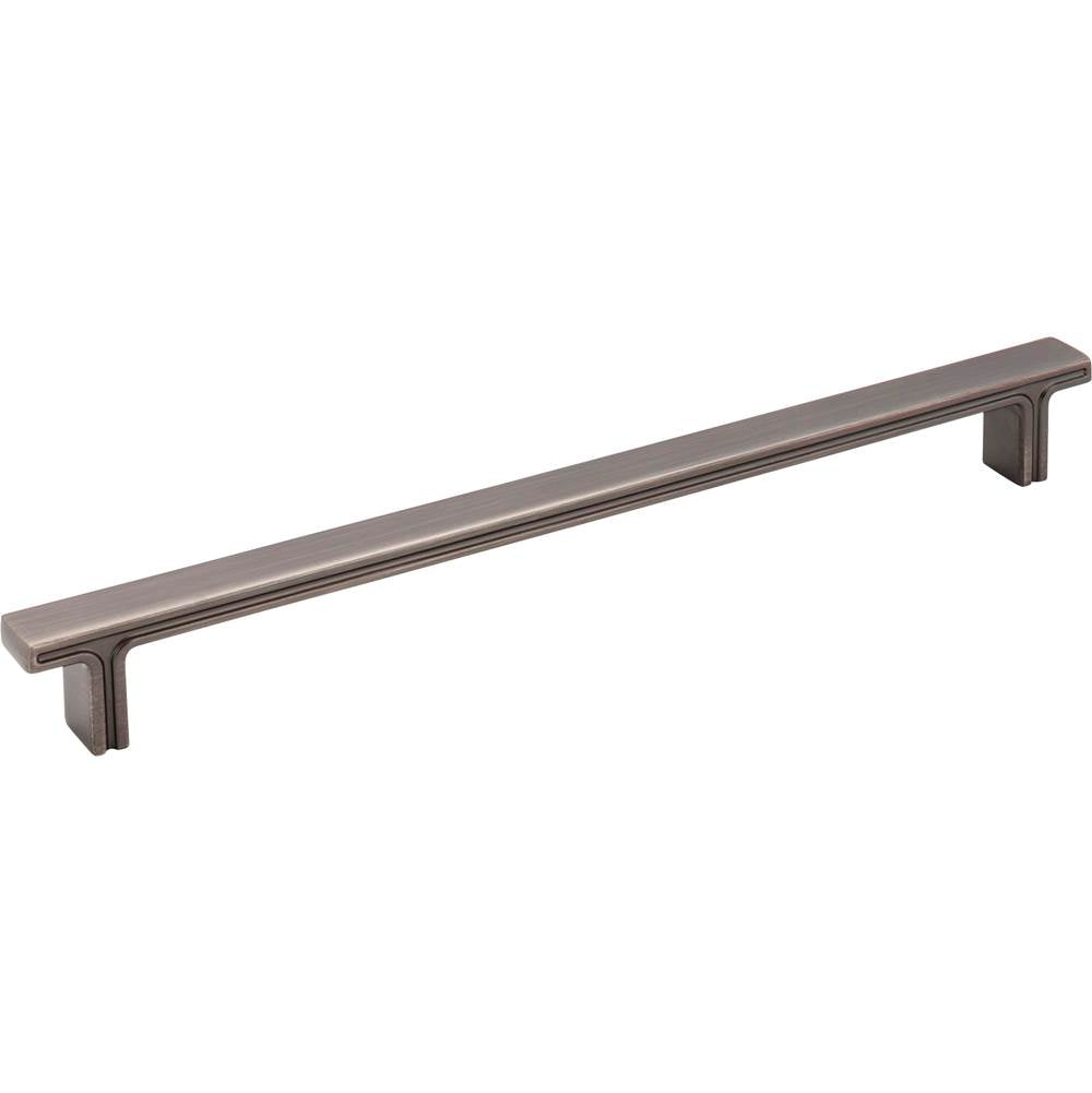 Jeffrey Alexander - 228 mm Center-to-Center Brushed Pewter Square Anwick Cabinet Pull - Brushed Pewter