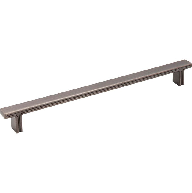 Jeffrey Alexander - 228 mm Center-to-Center Brushed Pewter Square Anwick Cabinet Pull - Brushed Pewter