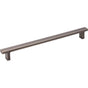 Jeffrey Alexander - 228 mm Center-to-Center Brushed Pewter Square Anwick Cabinet Pull - Brushed Pewter