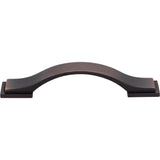 96 mm Center-to-Center Brushed Oil Rubbed Bronze Strap Mirada Cabinet Pull