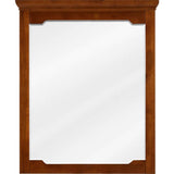 Jeffrey Alexander - 28'' W x 1-1/2'' D x 34'' H Chocolate Chatham mirror - Chocolate
