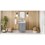 Jeffrey Alexander - 24'' Grey Theodora Vanity - Grey
