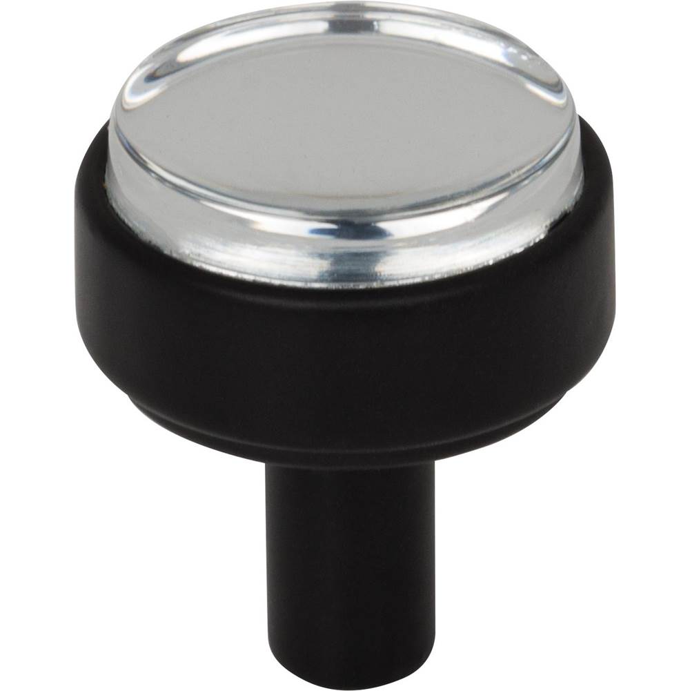 Jeffrey Alexander - 1-1/8'' Diameter Matte Black Carmen Cabinet Knob - Matte Black