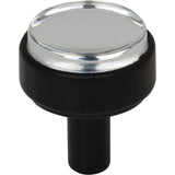 Jeffrey Alexander - 1-1/8'' Diameter Matte Black Carmen Cabinet Knob - Matte Black