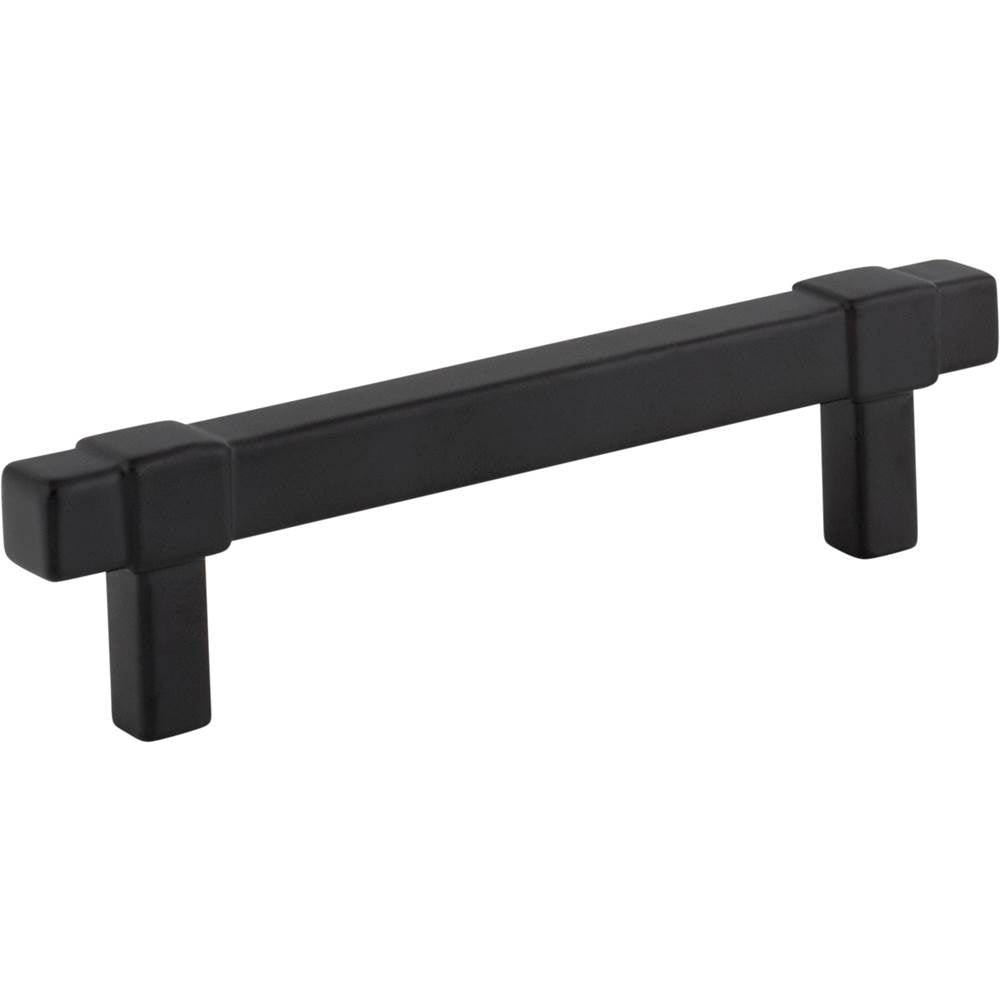 Jeffrey Alexander - 96 mm Center-to-Center Matte Black Square Zane Cabinet Pull - Matte Black