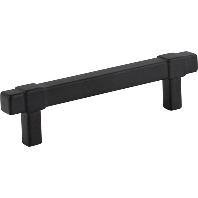 Jeffrey Alexander - 96 mm Center-to-Center Matte Black Square Zane Cabinet Pull - Matte Black