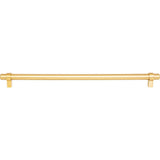 319 mm Center-to-Center Brushed Gold Key Grande Cabinet Bar Pull
