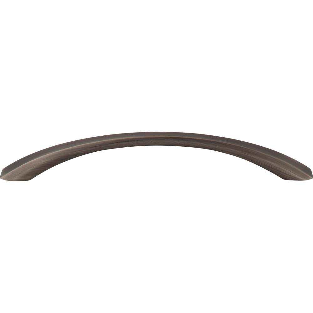 160 mm Center-to-Center Brushed Pewter Wheeler Cabinet Pull