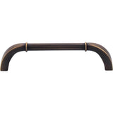 128 mm Center-to-Center Antique Brushed Satin Brass Cordova Cabinet Pull