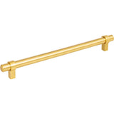 Jeffrey Alexander - 224 mm Center-to-Center Brushed Gold Key Grande Cabinet Bar Pull - Brushed Gold